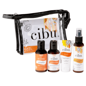 cibu curl and coil travel hair products