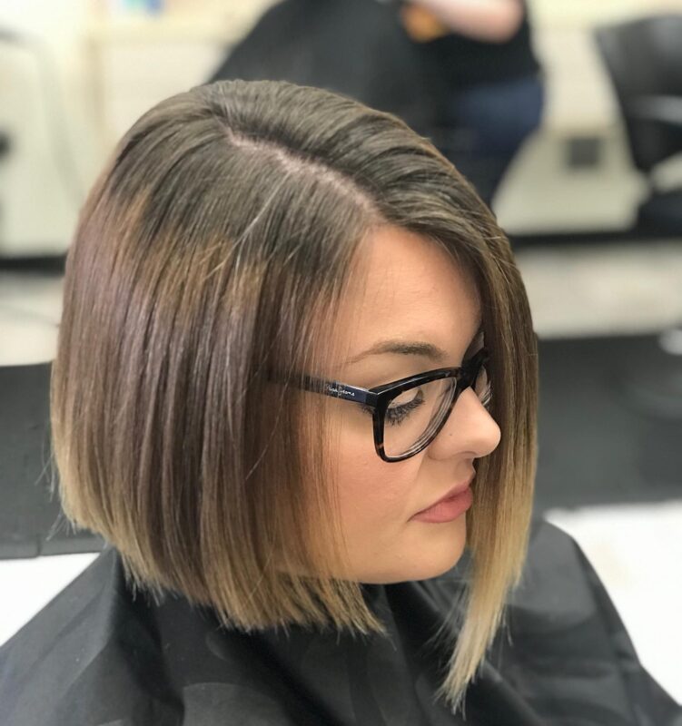 short hair cut blunt bob